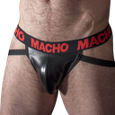 MACHO - MX25RC JOCK COURO VERMELHO XL