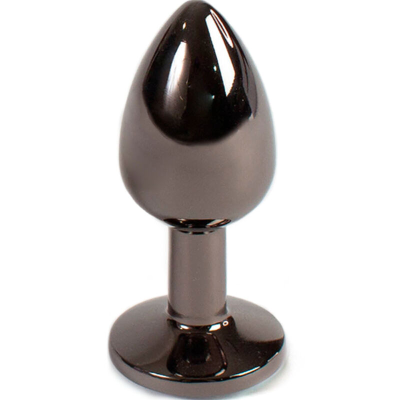 SECRETPLAY - PLUG ANAL DE GUNMETAL TAMANHO PEQUENO 7 CM