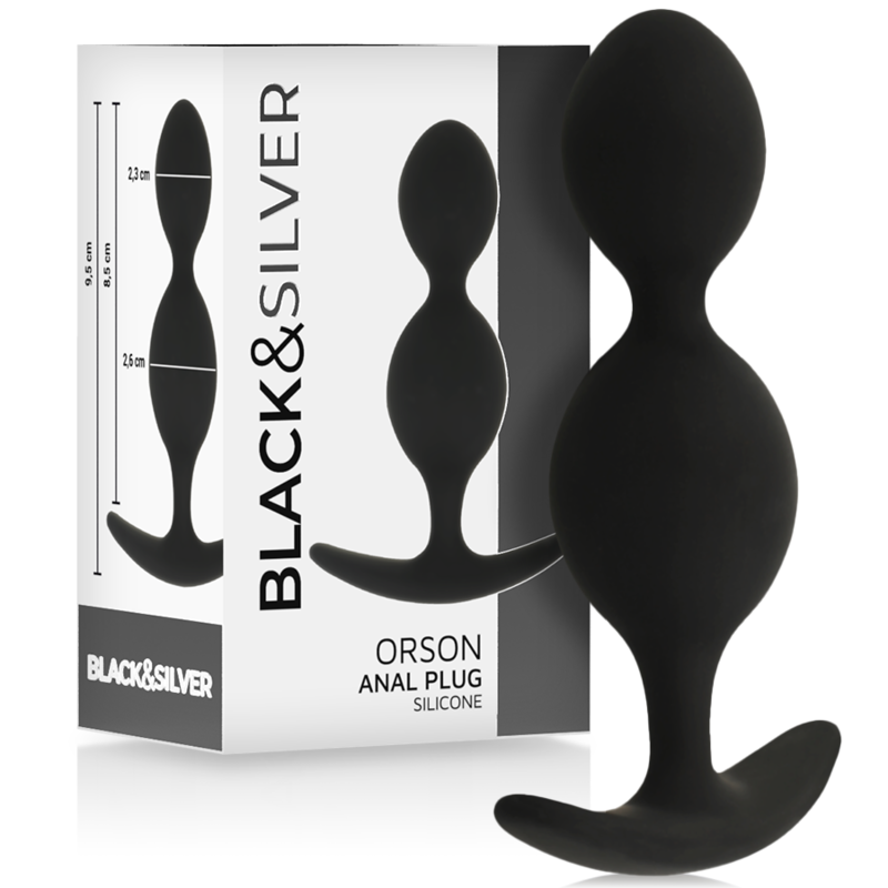 BLACK&SILVER - ORSON PLUG SILICONE 2 ONDAS ANAIS 9 CM