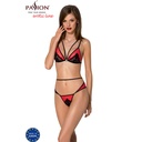 PASSION - CONJUNTO PEONIA LINHA ERÓTICA VERMELHO L/XL