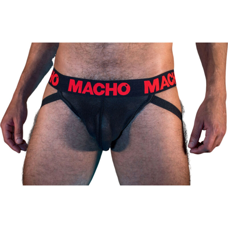 MACHO - MX26X2 JOCK PRETO/VERMELHO M