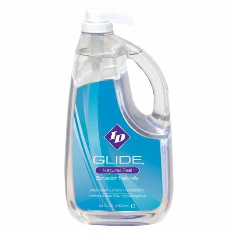 ID GLIDE - LUBRIFICANTE À BASE DE ÁGUA + SENSAÇÃO NATURAL HIPOALERGÉNICA 1900 ML