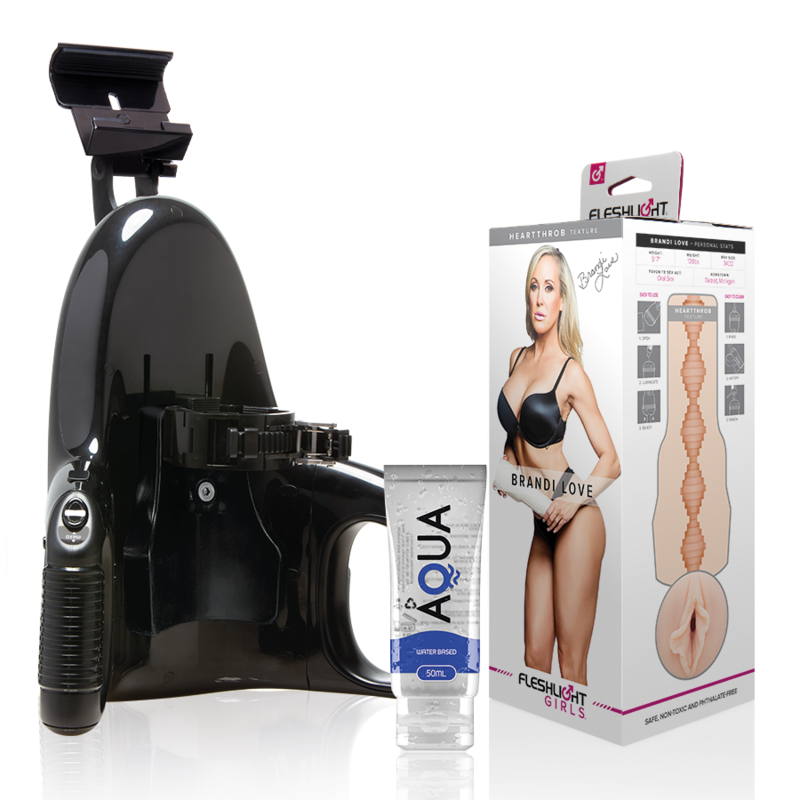 FLESHLIGHT - BRANDI LOVE VAGINA + LANÇAMENTO UNIVERSAL + LUBRIFICANTE AQUA QUALITY 50 ML