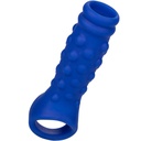 ADMIRAL - CAPA PARA PÊNIS COM FRISAS SILICONE LÍQUIDO AZUL