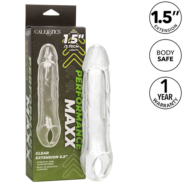 CALIFORNIA EXOTICS - PERFORMANCE MAXX CLEAR EXTENSION 6,5 TRANSPARENTE