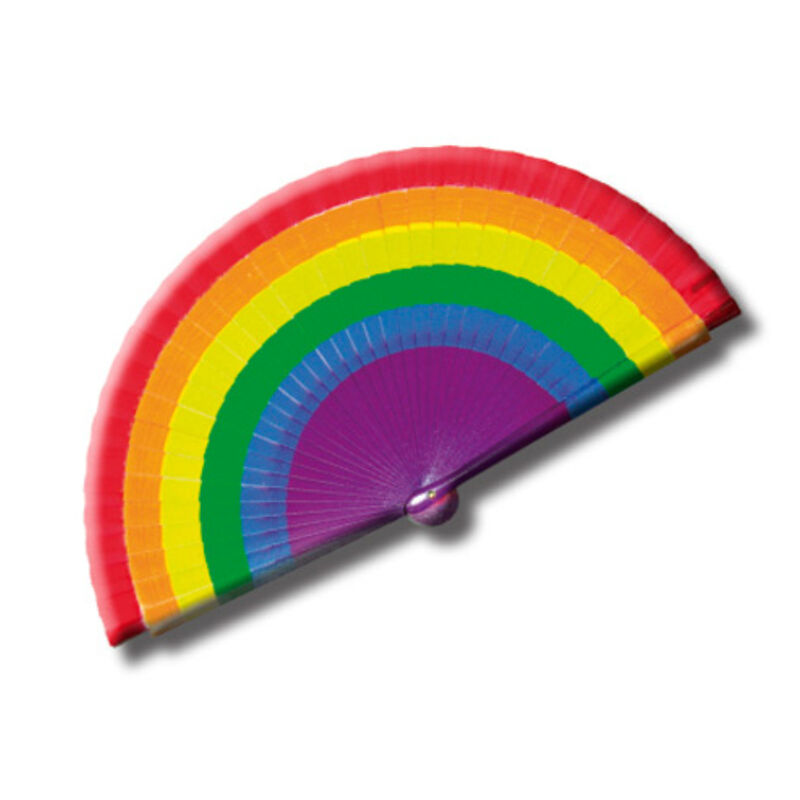 PRIDE - LGBT FLAG WOODEN FAN