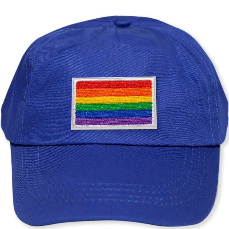 ORGULHO - BONÉ AZUL COM A BANDEIRA LGBT