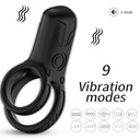 ARMONY - VIBRADOR DE ANEL DUPLO PRETO