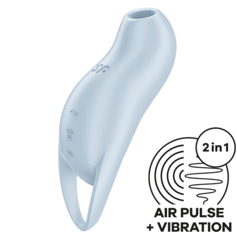 SATISFYER - ESTIMULADOR DE CLITÓRIS POCKET PRO 1 AZUL CLARO