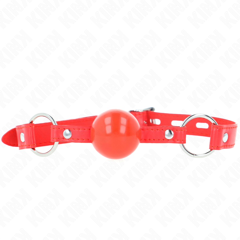 KINK - MORDAÃA BOLA TPE 4 CM COM FECHADURA ROJO 60 x 2 CM