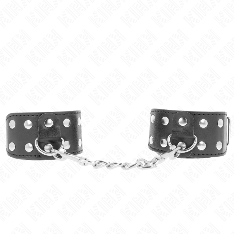 KINK - PULSEIRAS COM LINHA DUPLA DE PREGOS AJUSTÃVEIS PRETOS