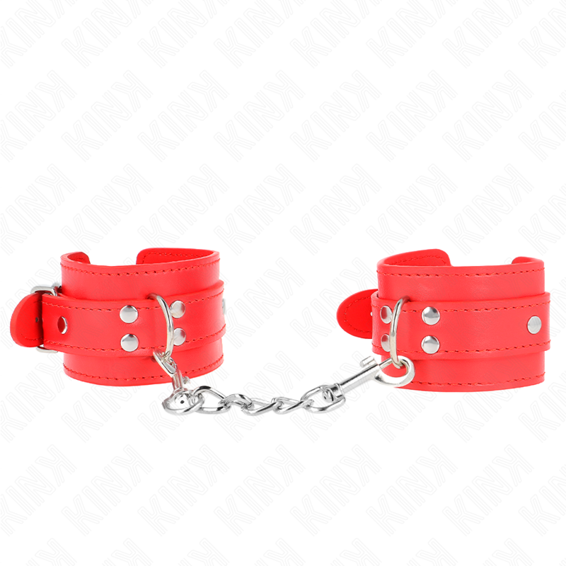 KINK - PULSO SIMPLES VERMELHO AJUSTÃVEL 20-23 CM X 5,5 CM