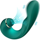 ARMONY - VIBRADOR E SUCKER FLEXÃVEL VERDE