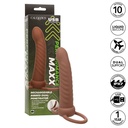 CALEXOTICS - MAXX RIBBED DUAL PENETRATOR 10 VIBRAÃÃES MARROM