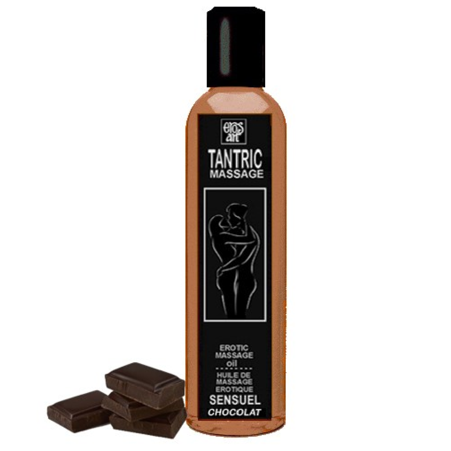 EROS-ART - ÓLEO DE MASSAGEM TNTRICA NATURAL E AFRODISÍACO DE CHOCOLATE 100 ML