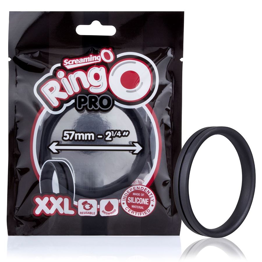 SCREAMING O - RINGO PRO XXL ANEL DE POTÊNCIA PRETO 57 MM