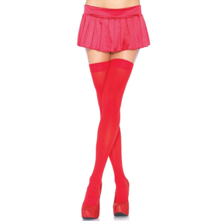 LEG AVENUE - MEIAS NYLON VERMELHO