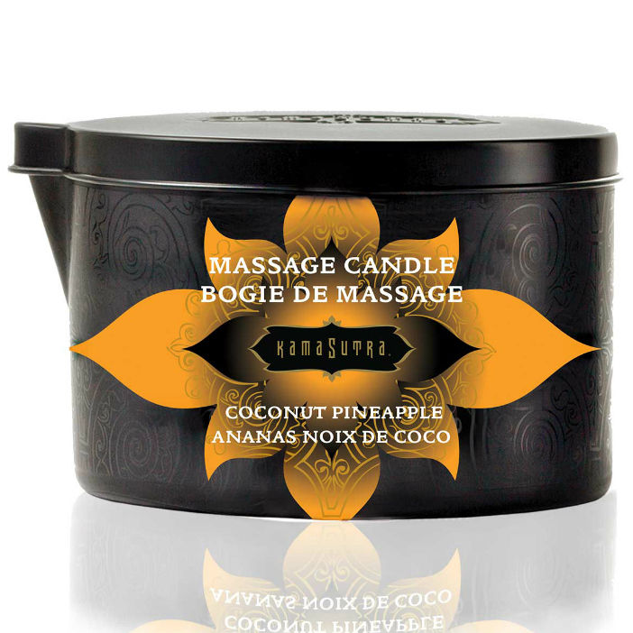 KAMASUTRA - VELA DE MASSAGEM COCO E ABACAXI 170GR