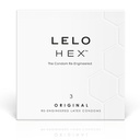 LELO - CAIXA DE PRESERVATIVO HEX 3 UNIDADES