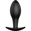 PRETTY LOVE - PLUG ANAL NCORA DE SILICONE 8.5 CM PRETO