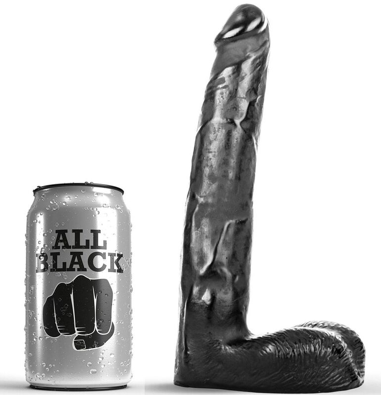 ALL BLACK - DILDO REALÍSTICO 21 CM