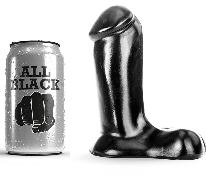 ALL BLACK - DILDO REALÍSTICO 14 CM