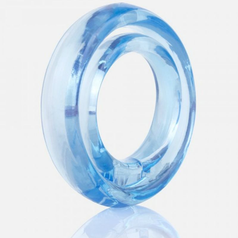 SCREAMING O - RING O2 DUPLO PÊNIS E TESTÍCULOS ANEL AZUL