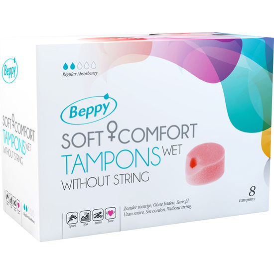 BEPPY - SOFT COMFORT TAMPONS WET 8 UNITS