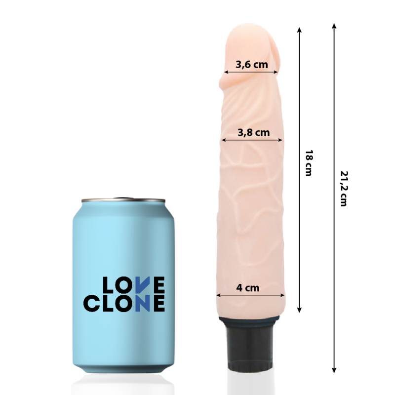 LOVECLONE - VIBRADOR AUTO LUBRIFICANTE FINN 21,2CM