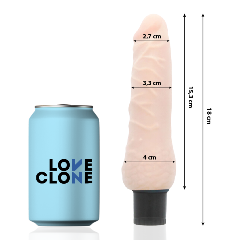 LOVECLONE - VIBRADOR AUTO LUBRIFICANTE SVEN 18,5CM