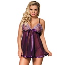 SUBBLIME BABYDOLL - COM ARCO E DETALHES BRILHANTE ROXO S / M