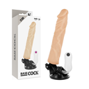 BASECOCK - VIBRADOR REALÍSTICO CONTROLE REMOTO NATURAL 21CM