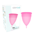 STERCUP - COPO MENSTRUAL DE SILICONE FDA TAMANHO S ROSA