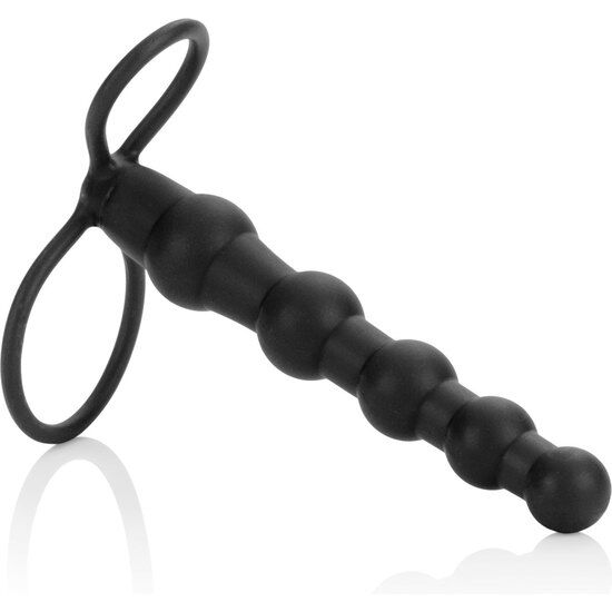 CALIFORNIA EXOTICS - BEADED DUPLO PENETRADOR PRETO