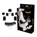 COQUETTE CHIC DESIRE - CONJUNTO LACE BONDAGE DELUXE PRETO