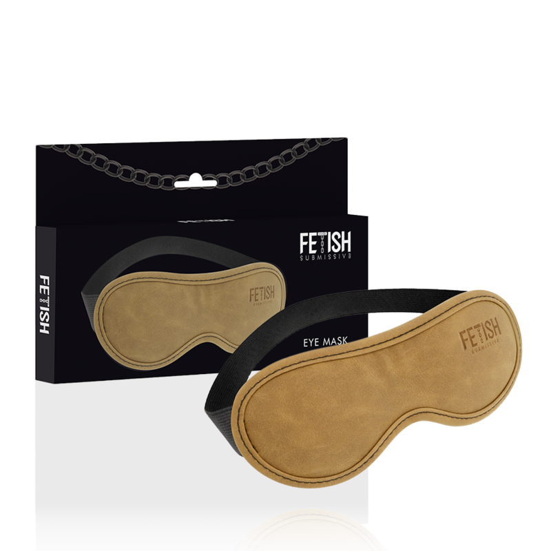 FETISH SUBMISSIVE ORIGEN - MSCARA DE COURO VEGANO COM FORRO DE NEOPRENE