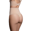 BYE-BRA - CINTO SEM EMENDA ESTILO TANGA BEIGE TAMANHO S