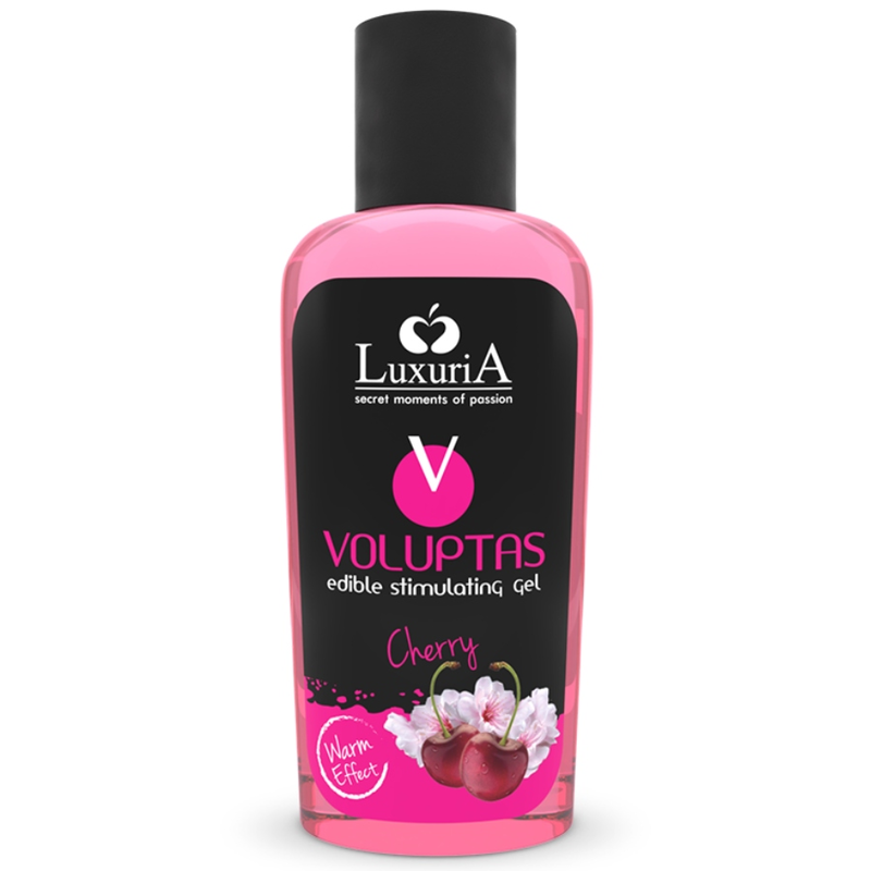 INTIMATELINE LUXURIA - VOLUPTAS GEL DE MASSAGEM COMESTÍVEL EFEITO AQUECEDOR - CEREJA 100 ML