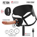 FETISH SUBMISSIVE CYBER STRAP - ARNÊS DE CONTROLE REMOTO E BALA VIBRANTE WATCME TECHNOLOGY S