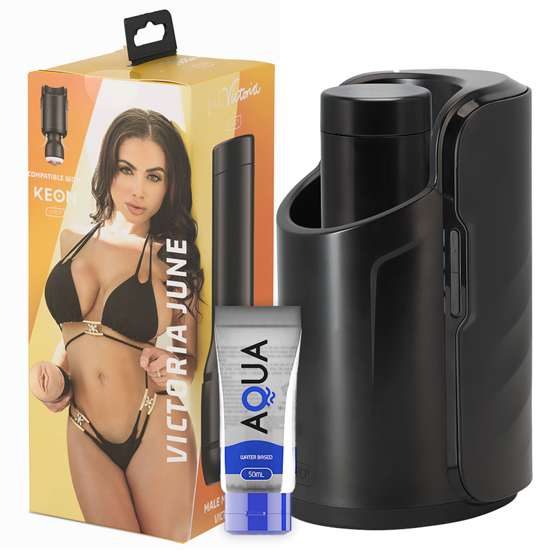 KIIROO - KEON + FEEL VICTORIA June STROKER + LUBRIFICANTE DE QUALIDADE AQUA 50 ML