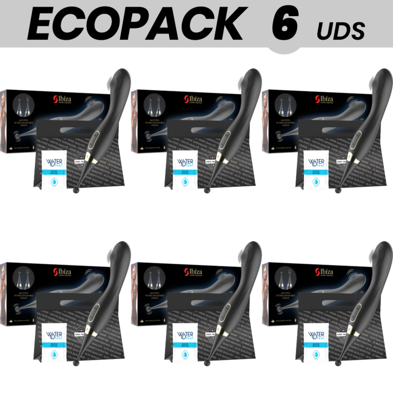 ECOPACK 6 UNIDADES - IBIZA ESTIMULADOR CLITORIANO PULSING G-SPOT