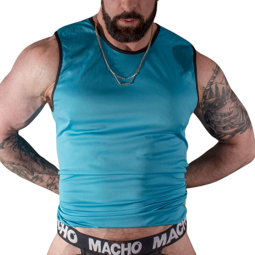 MACHO - T-SHIRT AZUL L/XL