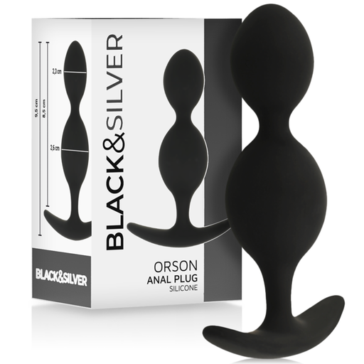 BLACK&SILVER - ORSON PLUG SILICONE 2 ONDAS ANAIS 9 CM