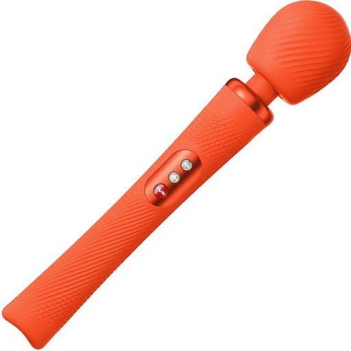 FUN FACTORY - VIM SILICONE RECARREGVEL VIBRANTE PESO RUMBLE WAND SUNRISE ORANGE