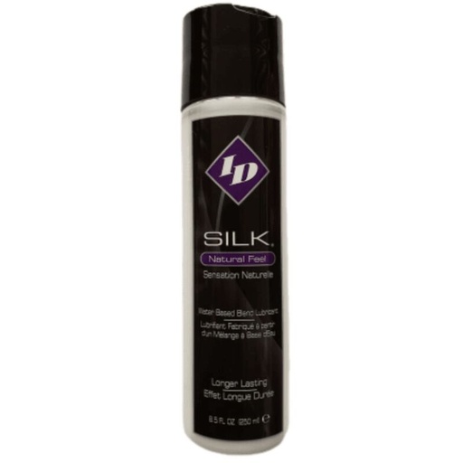 ID SILK - LUBRIFICANTE À BASE DE ÁGUA E SILICONE NATURAL FEEL 250 ML