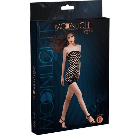 MOONLIGHT - VESTIDO DE MALHA MODELO 17 PRETO TAMANHO ÚNICO