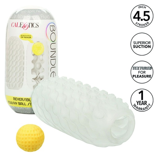 CALIFORNIA EXOTICS - BOUNDLESS REVERSÍVEL SQUISHY BALL STROKE CINZA