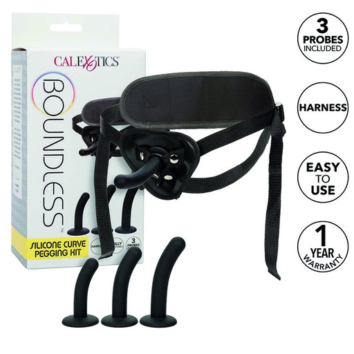 CALIFORNIA EXOTICS - BOUNDLESS KIT DE PEGGING DE CURVA DE SILICONE