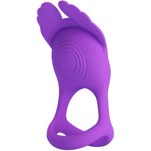 PRETTY LOVE - ANEL PARA PÊNIS VIBRANTE 7 VIBRAÕES SILICONE ROXO