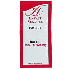 EXTASE SENSUAL - ÓLEO ESTIMULANTE DE MORANGO 10 ML